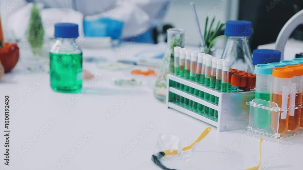 asian scientist team has researching about soybean in the laboratory asian scientist team has researching about soybean in the laboratory