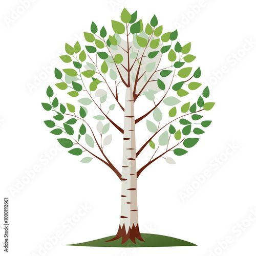 bushy design And a Green tree