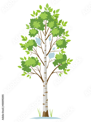 bushy design And a Green tree