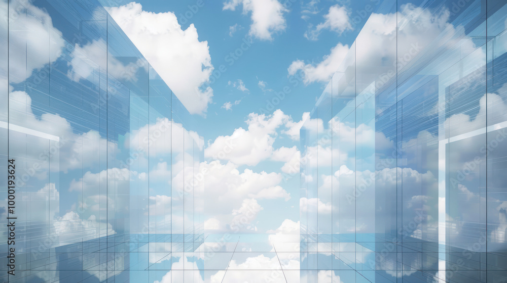 Obraz premium A guide to designing an efficient cloud computing architecture, focusing on scalability, reliability, and cost-efficiency.