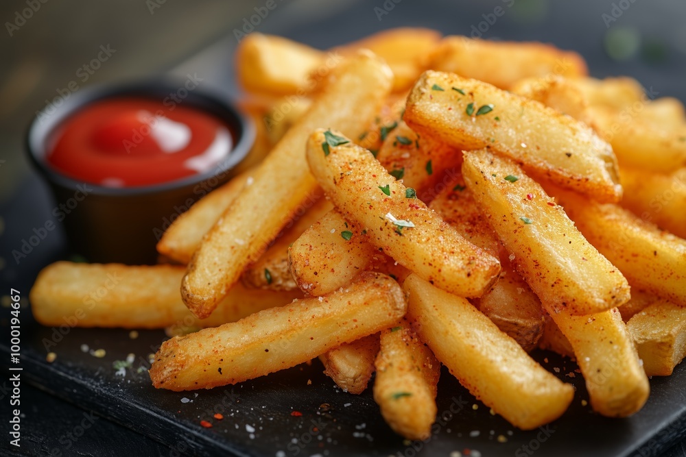 Perfectly Seasoned French Fries: Crispy, Golden and Ready to Dip Perfectly Seasoned French Fries: Crispy, Golden and Ready to Dip
