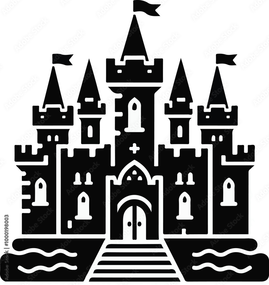 Hindu spiritual temple black silhouette Hindu spiritual temple black silhouette