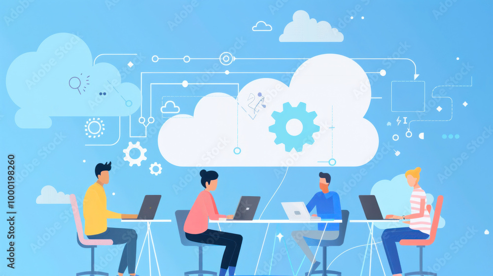 A guide to leveraging cloud computing for business growth, focusing on improved collaboration and access to real-time data. A guide to leveraging cloud computing for business growth, focusing on improved collaboration and access to real-time data.