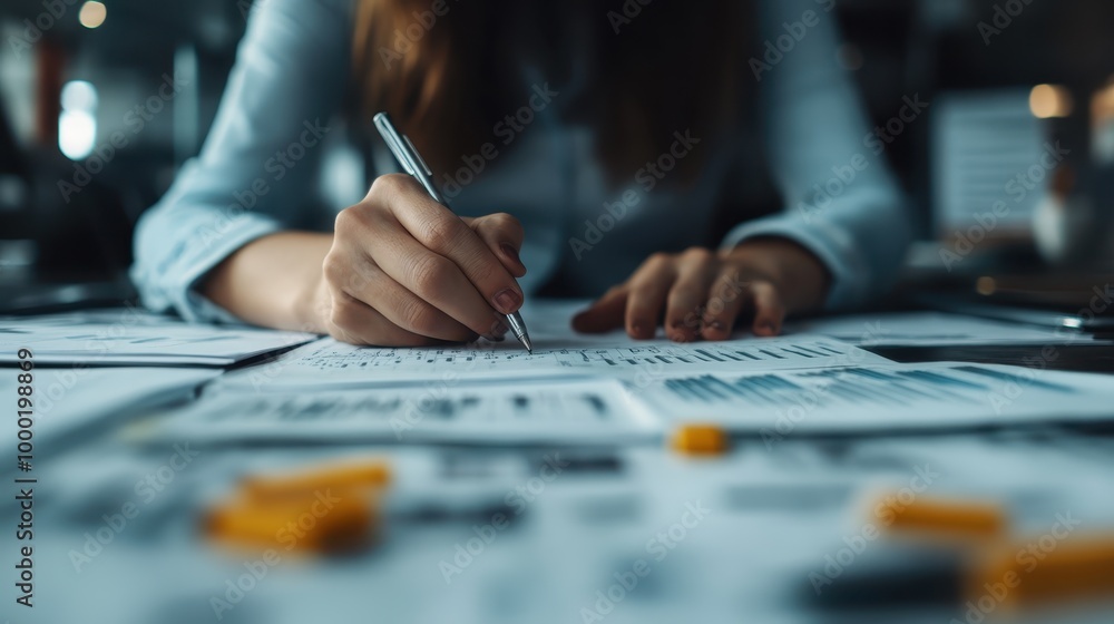 A close-up image of a person writing on paper with a pen. The background is blurred, emphasizing the hand and the writing action, representing focus and creativity. A close-up image of a person writing on paper with a pen. The background is blurred, emphasizing the hand and the writing action, representing focus and creativity.