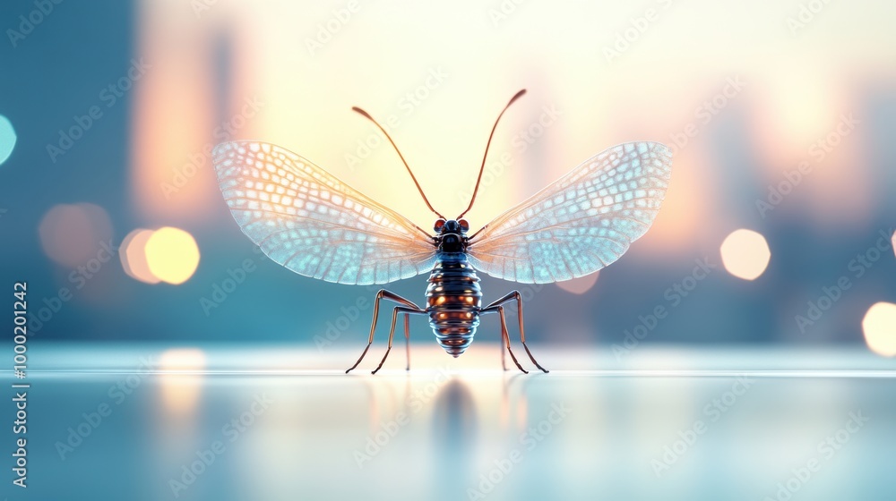 A stylized depiction of an insect, highlighting its wings, antennae, and legs. A stylized depiction of an insect, highlighting its wings, antennae, and legs.