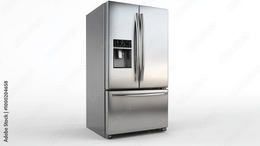 Stylish and Spacious 4-Door Silver French Door Refrigerator: The Perfect Blend of Modern Design and Advanced Features for Your Contemporary Kitchen Stylish and Spacious 4-Door Silver French Door Refrigerator: The Perfect Blend of Modern Design and Advanced Features for Your Contemporary Kitchen