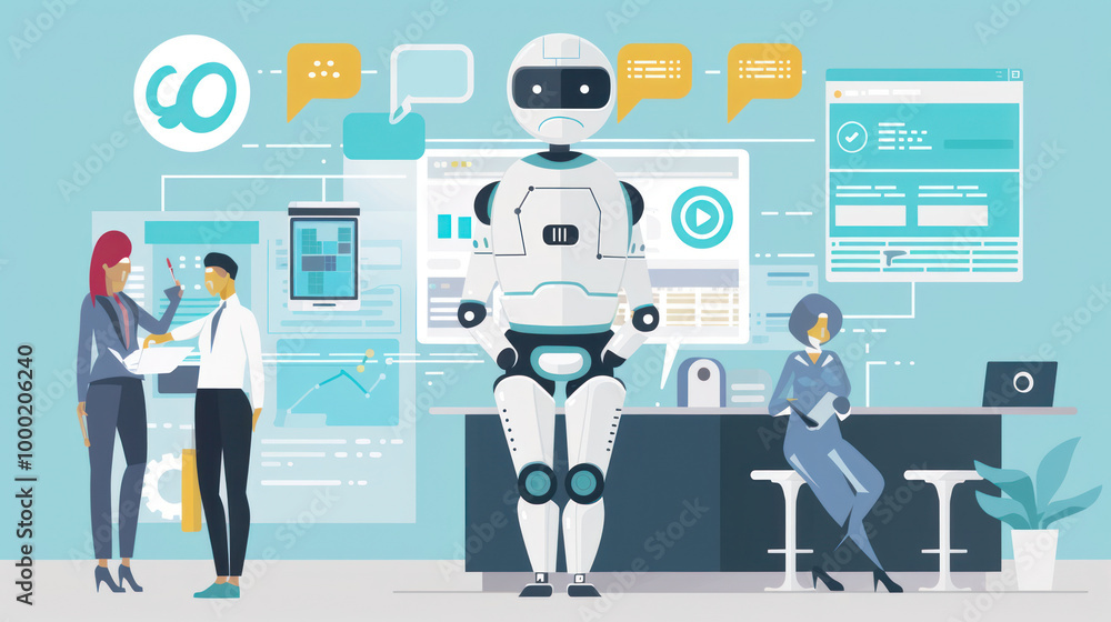A visual of businesses using AI-powered sales tools to drive efficiency, increase conversion rates, and personalize customer interactions. A visual of businesses using AI-powered sales tools to drive efficiency, increase conversion rates, and personalize customer interactions.