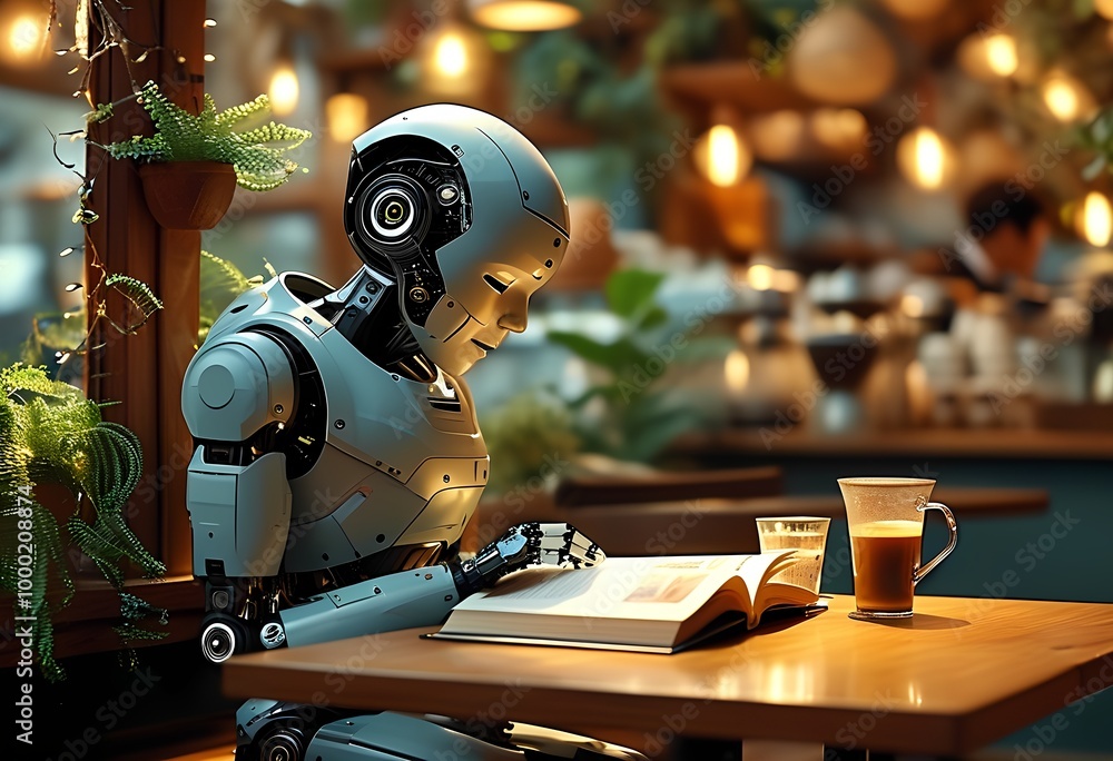 Fototapeta premium robot cafe