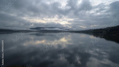 Wallpaper Mural lake and clouds Torontodigital.ca