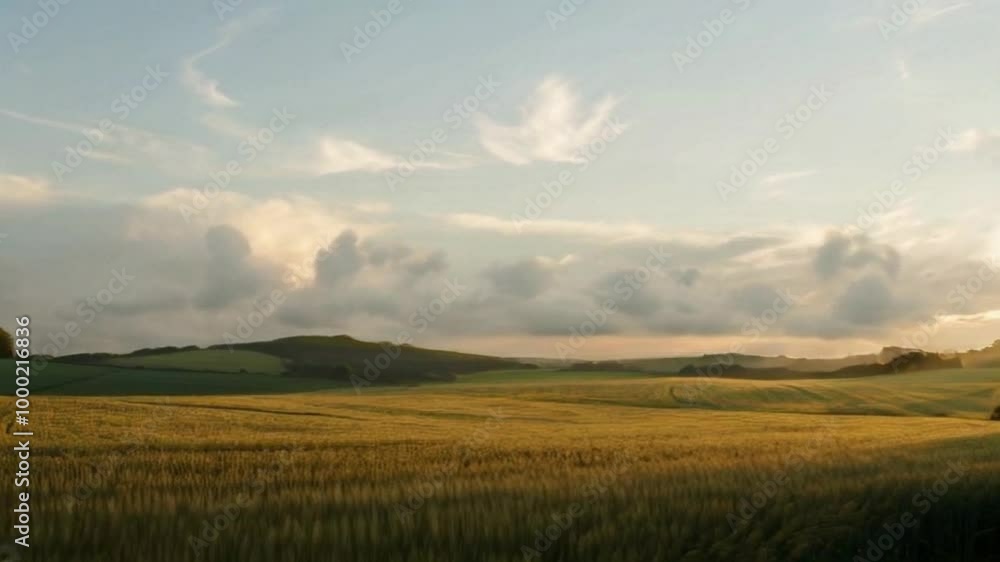 cloud over field of wheat cloud over field of wheat