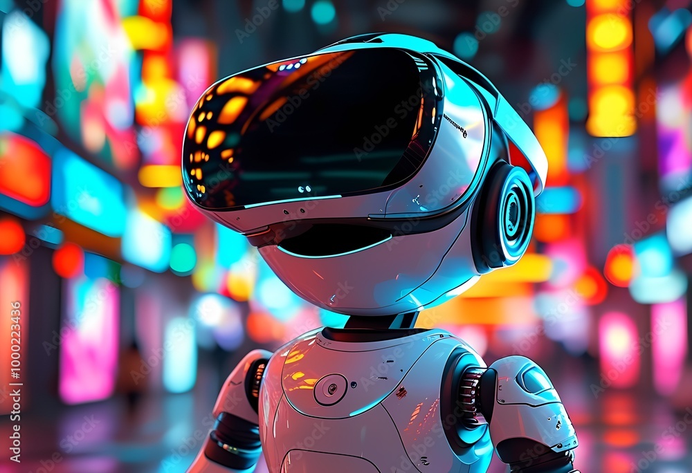 robot VR glasses, robot VR glasses,