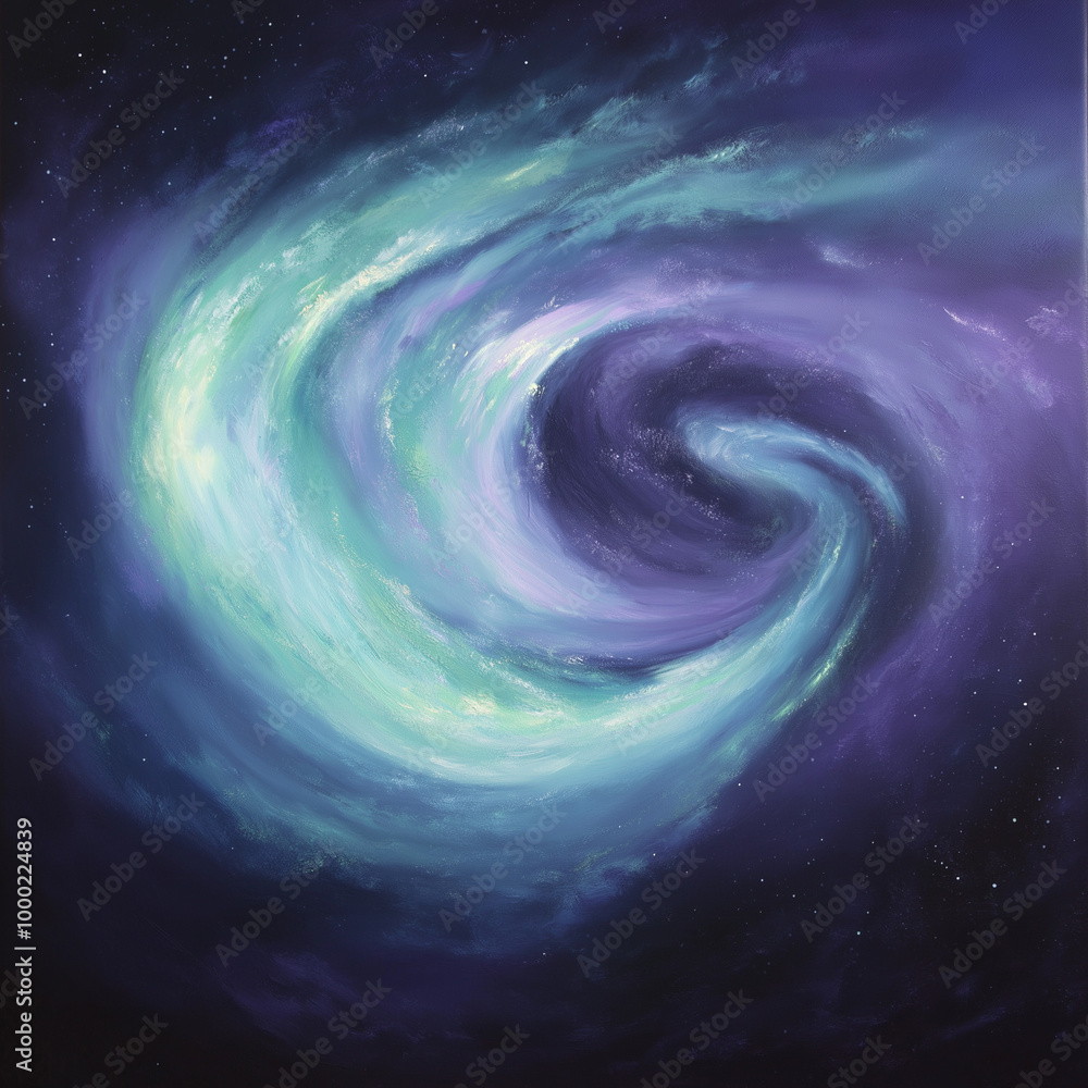 Swirling Cosmic Nebula in Deep Space Swirling Cosmic Nebula in Deep Space