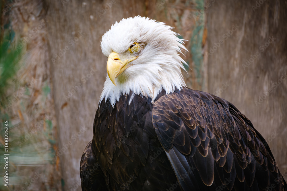Obraz premium close portrait od stellers sea eagle (pacific sea eagle) 