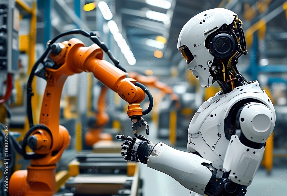 Fototapeta premium robot factory