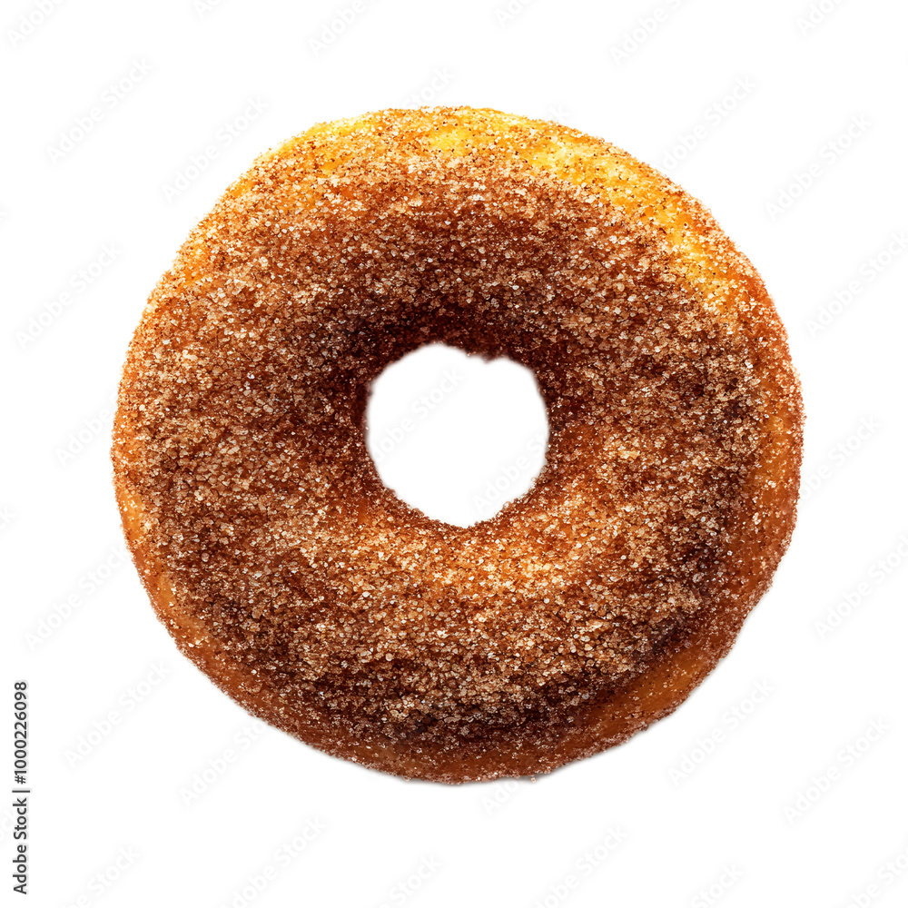 cinnamon sugar doughnut isolate