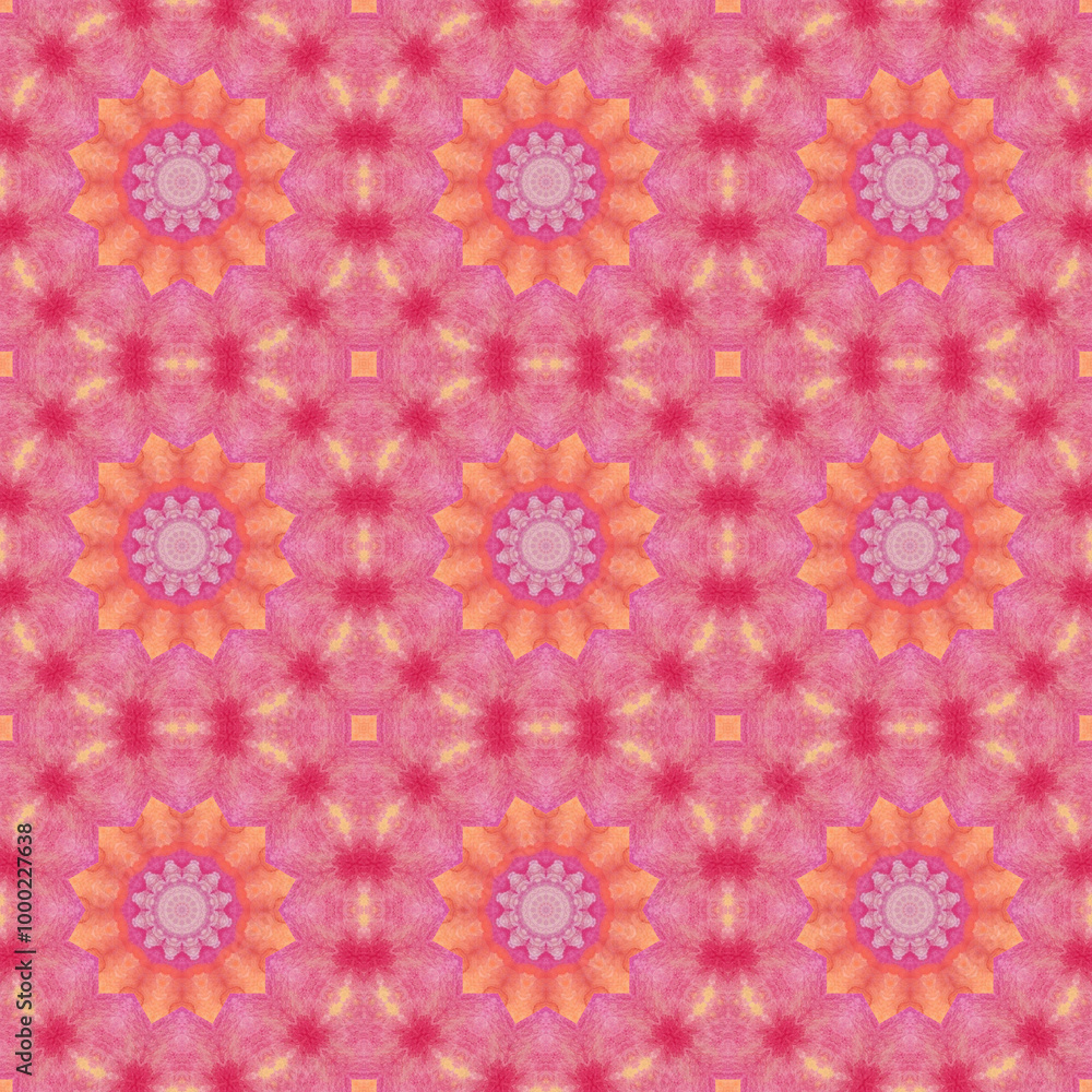 Patrón sin costuras efecto caleidoscopio, geométrico, colores. Simétrico. Estampa. Patrón sin costuras efecto caleidoscopio, geométrico, colores. Simétrico. Estampa.