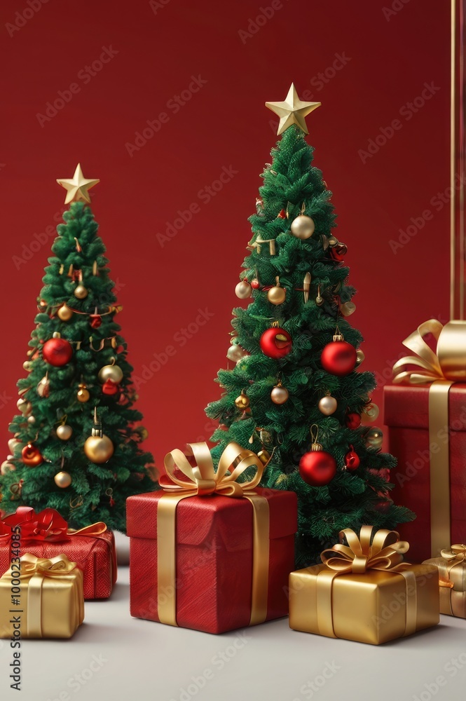 3d miniature chrismast tree 3d miniature chrismast tree