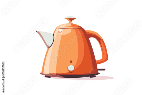 Electric Kettle isolated illustration