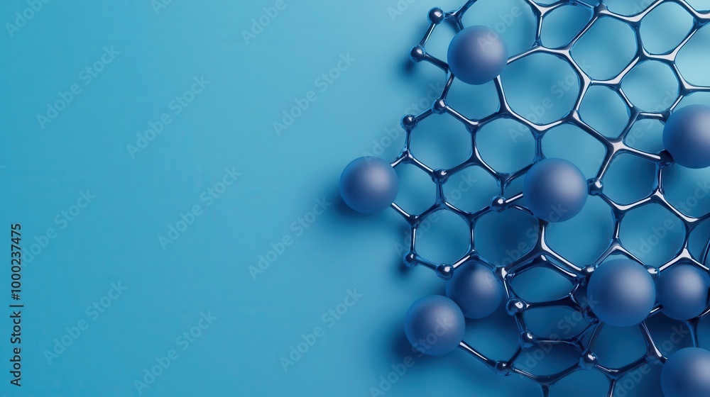 Abstract representation of nanotechnology innovation, with ...