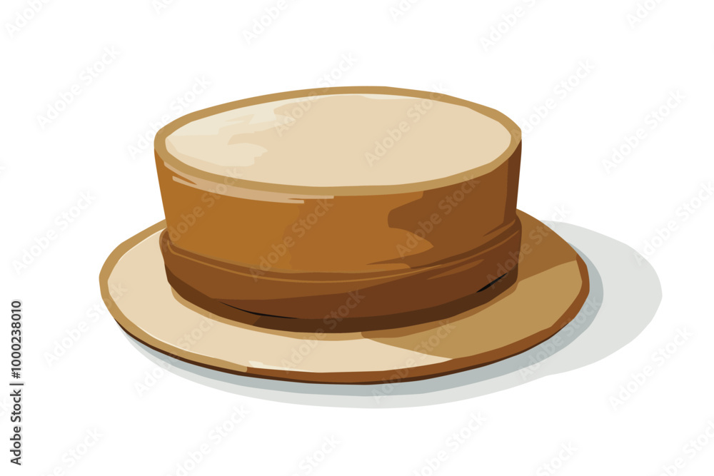 Pork Pie Hat isolated illustration Pork Pie Hat isolated illustration