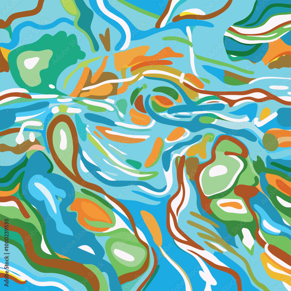 Naklejka premium Abstract hand drawn background