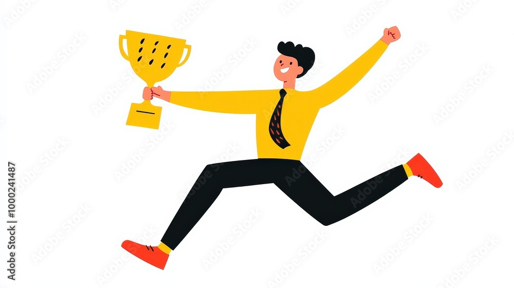 Celebrating work achievements with a minimalistic iconic trophy design Celebrating work achievements with a minimalistic iconic trophy design