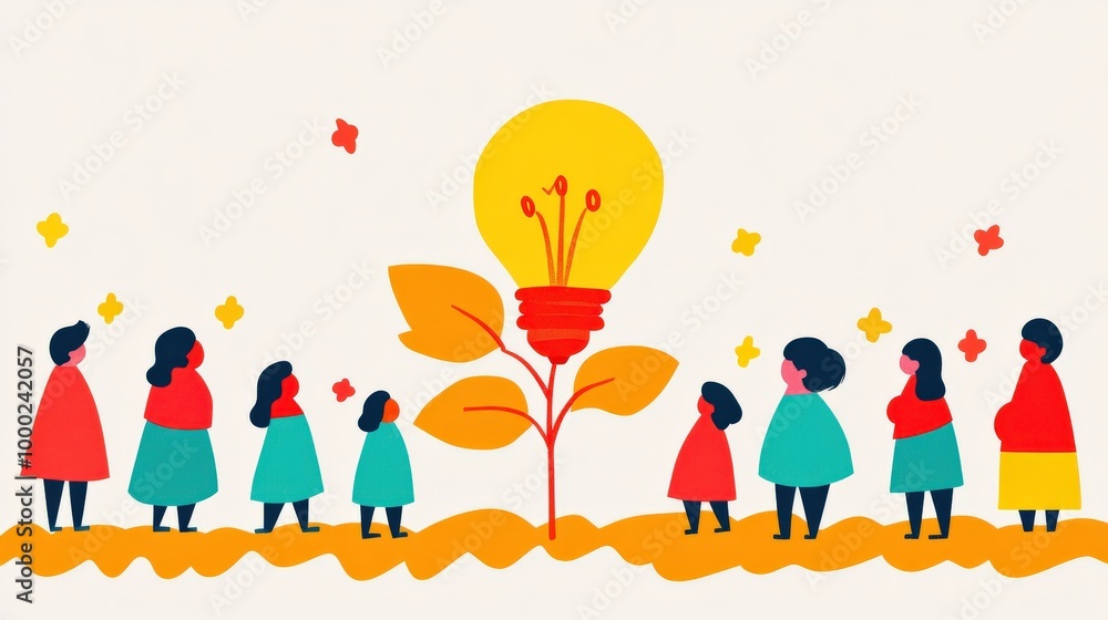 Fototapeta premium Corporate culture and employee value: fostering innovation and growth in the workplace