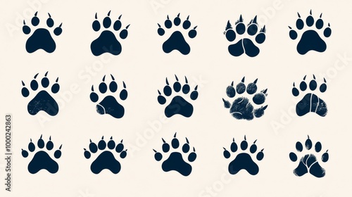 Animal Paw Prints Collection photo