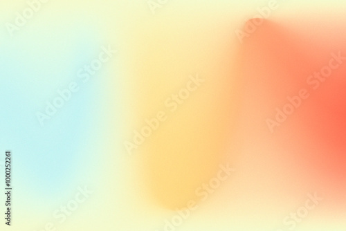 Gradient Abstract noise Texture background. Yellow, blue and orange colors. Blending, mix. Blur effect, defocused. Smooth transition of shades backdrop. Wallpaper . Presentation cover. Illustration