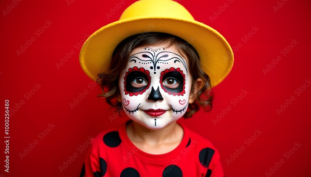 boy clown with red hair and mask