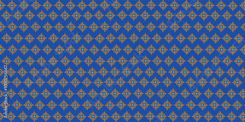 seamless pattern with blue stripes