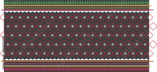 seamless knitted pattern