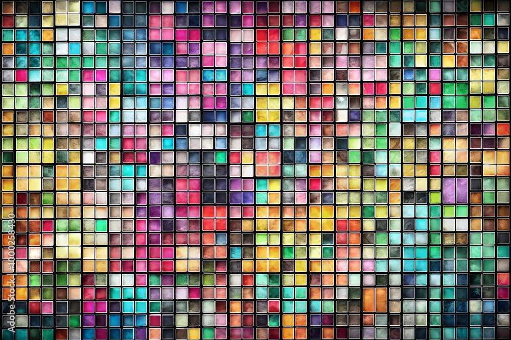 Colorful Mosaic Pattern Abstract Art Design Vibrant Tiles Textures Shades Colorful Mosaic Pattern Abstract Art Design Vibrant Tiles Textures Shades