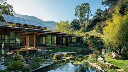 Serene Mountain Retreat with Tranquil Pond and Natural Surroundings