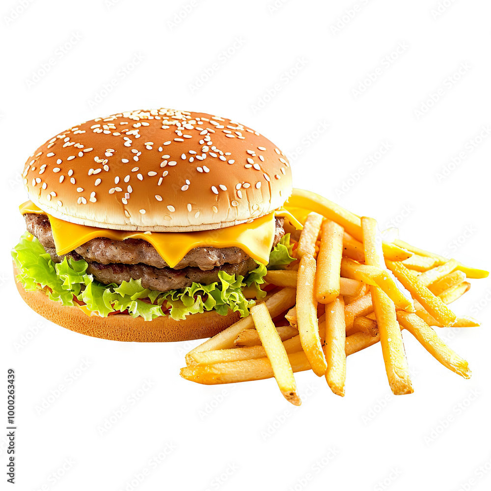 Mouthwatering Hamburger with Cheese and Unique Toppings Mouthwatering Hamburger with Cheese and Unique Toppings