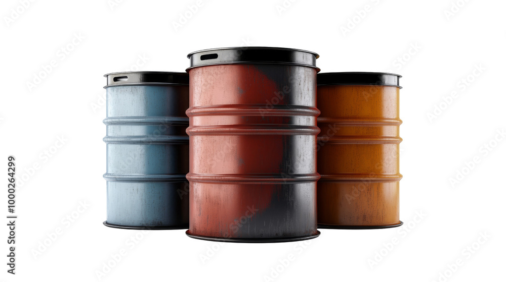 Three Oil Barrels. Three Oil Barrels.