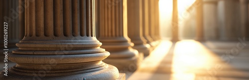 background of a row of columns