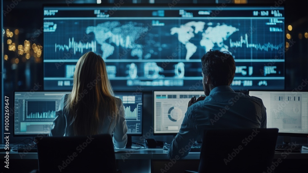 Data Analysis Team in Control Room Data Analysis Team in Control Room