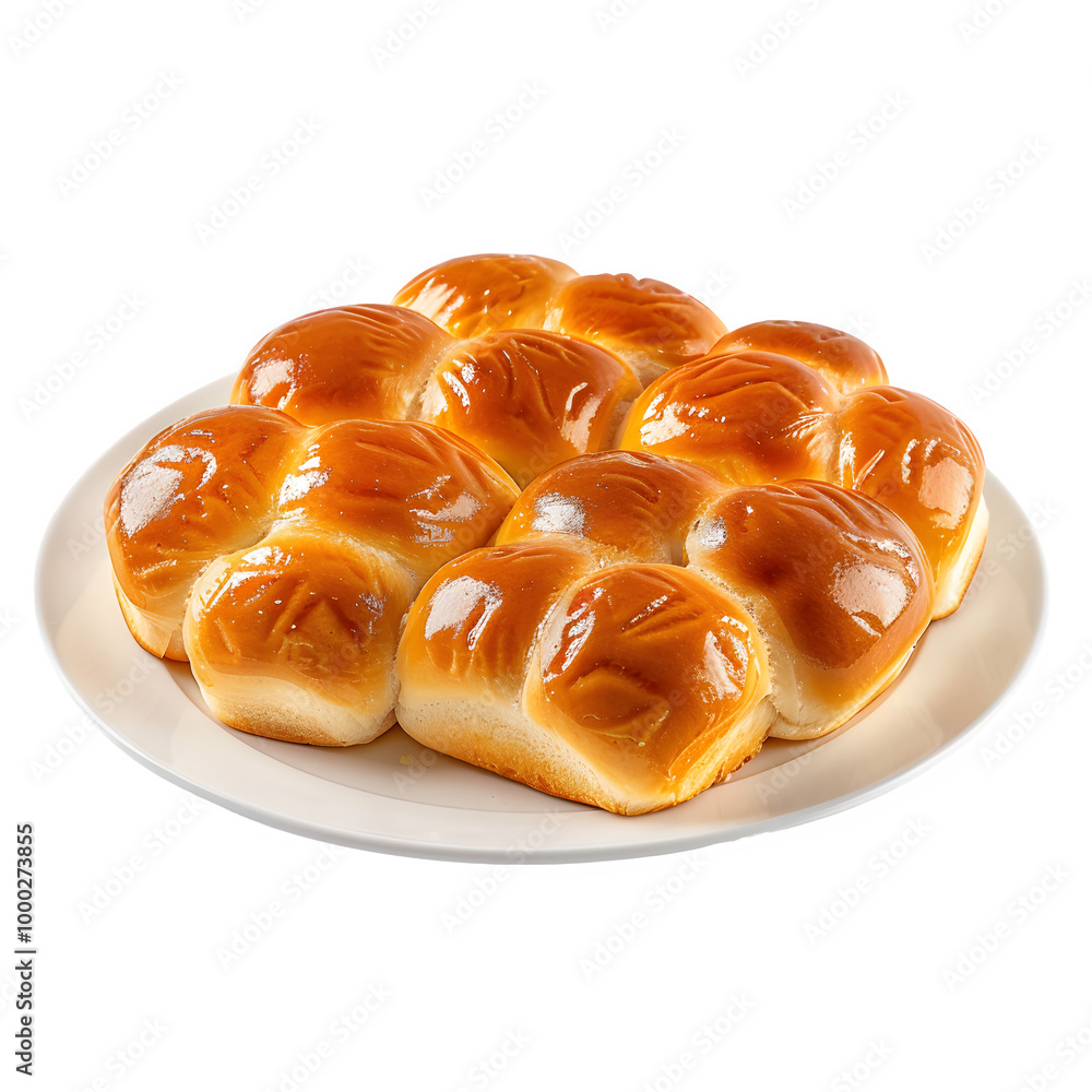 Platter of warm, golden dinner rolls placed in a circle, ideal for any occasion or get-together Platter of warm, golden dinner rolls placed in a circle, ideal for any occasion or get-together