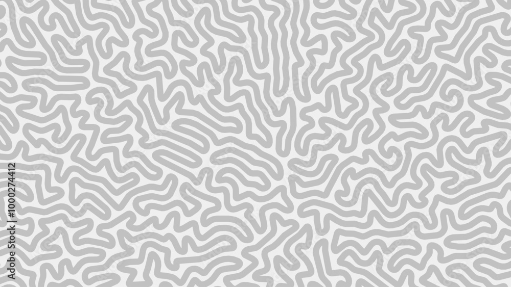 Organic Rounded Maze Lines Pattern. Abstract Background in Biological Style. Vector Illustration. Organic Rounded Maze Lines Pattern. Abstract Background in Biological Style. Vector Illustration.