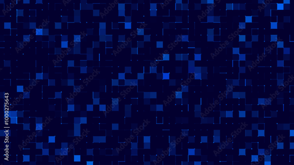 Digital Technology Colorful Blue Pixels Background. Digital Data Square Blue Pattern. Blue Digital Pixel Mosaic Pattern. Vector Illustration. Digital Technology Colorful Blue Pixels Background. Digital Data Square Blue Pattern. Blue Digital Pixel Mosaic Pattern. Vector Illustration.