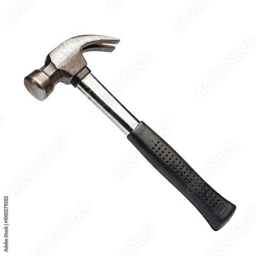 Construction hammer, isolated