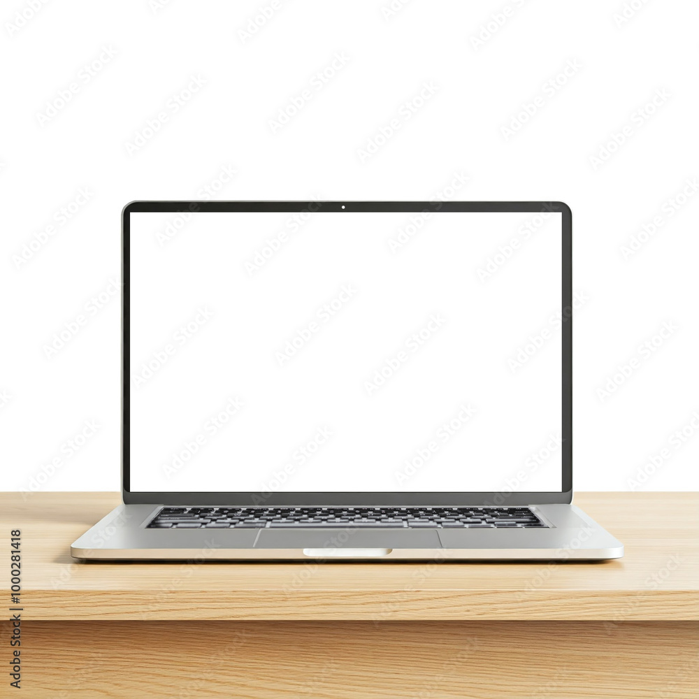 laptop mockup with blank screen, front view laptop mockup with blank screen, front view