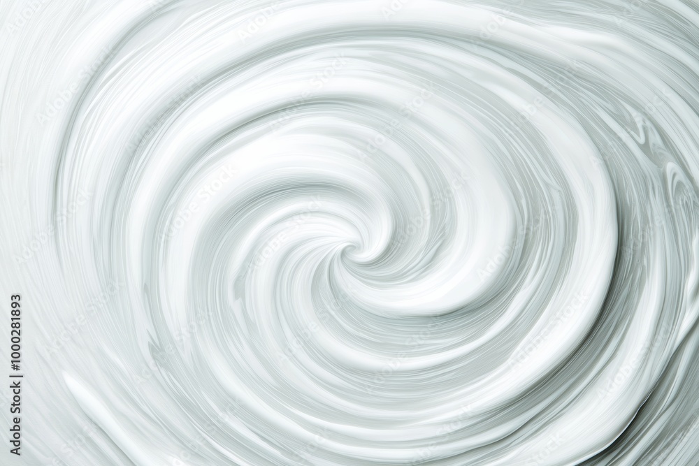 Abstract swirl pattern on solid white background, single object Abstract swirl pattern on solid white background, single object
