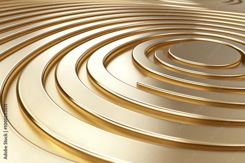The background texture is a radial, round, golden metal matte texture. The pattern is a steel gold pattern on a gold background. The background texture is a radial, round, golden metal matte texture. The pattern is a steel gold pattern on a gold background.