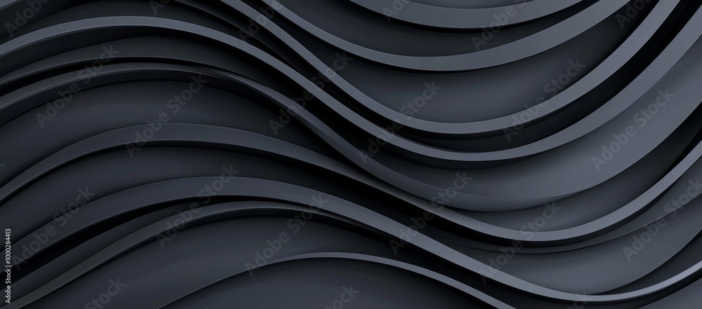A matte dark background with a 3D wavy smooth design for a modern aesthetic. A matte dark background with a 3D wavy smooth design for a modern aesthetic.