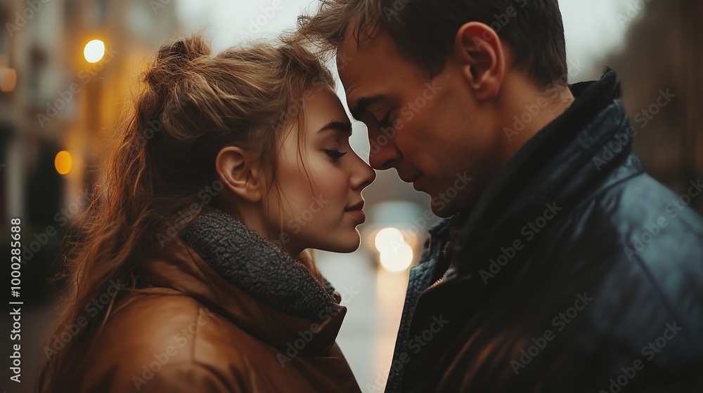 Couple Reconnecting After a Heated Fight, Expressing Love and Understanding in a Tender Outdoor Setting, Capturing Relationship Repair Couple Reconnecting After a Heated Fight, Expressing Love and Understanding in a Tender Outdoor Setting, Capturing Relationship Repair