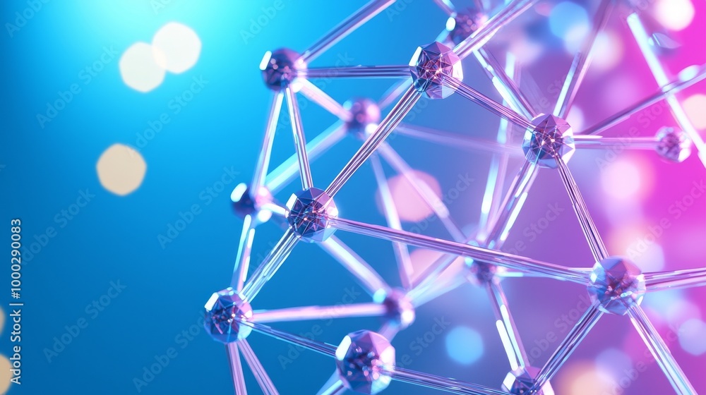 A Dot and Connect line abstract background for a cyber technology futuristic and network connection concept, processed in dark grain and widescreen ratio. A Dot and Connect line abstract background for a cyber technology futuristic and network connection concept, processed in dark grain and widescreen ratio.
