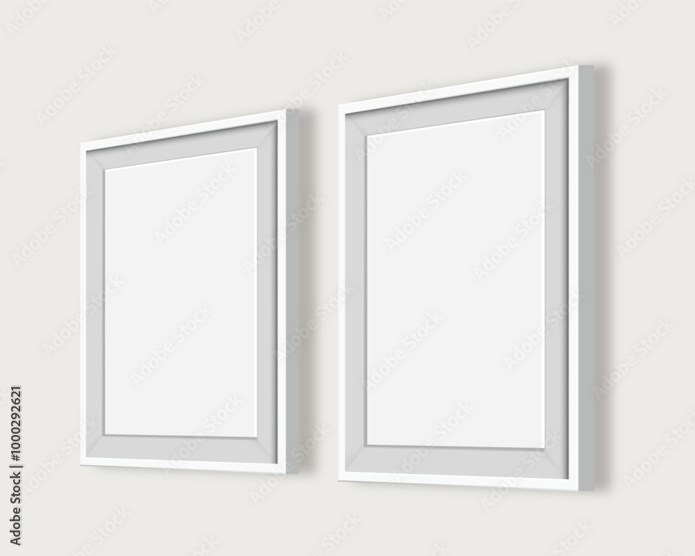 White Photo Frame Mockup for Minimalist Designs White Photo Frame Mockup for Minimalist Designs