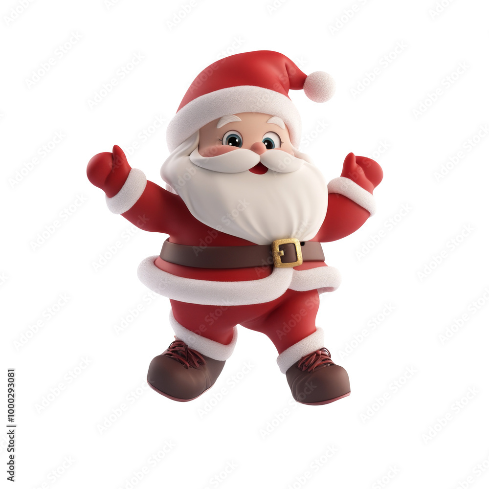 santa claus 3d rendered illustration. Generative AI santa claus 3d rendered illustration. Generative AI